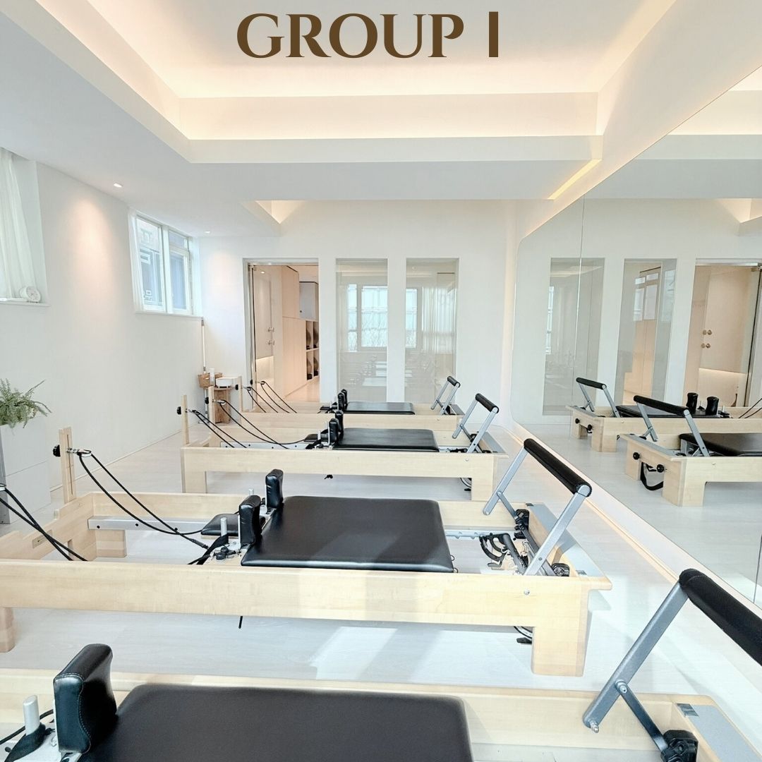 대치동 아르코 필라테스 그룹레슨실 A - 정교한 정렬을 돕는 4:1 소그룹 기구 필라테스 공간
